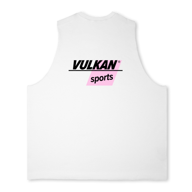 VULKANSPORTS_3 Bright white Oversized Vest.