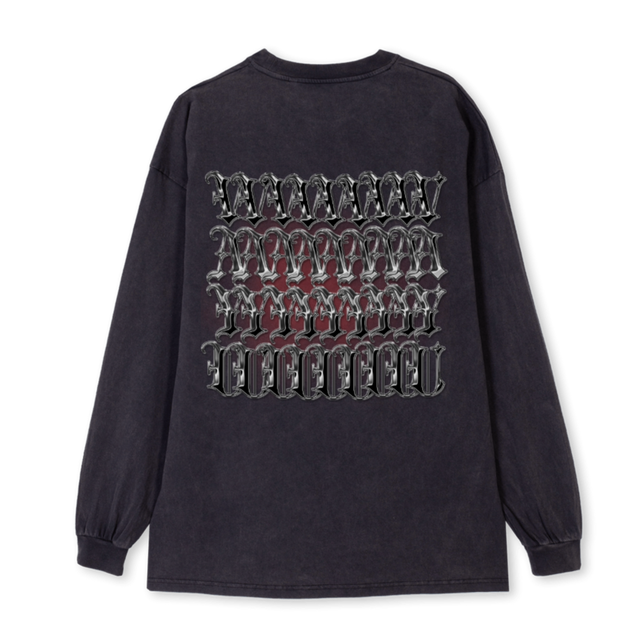 VAYU Vintage Black Oversized LS Tee.