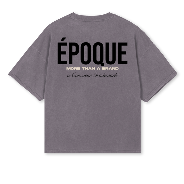EPOQUEIIIGREYSHIRT Pigment Grey Oversized Boxy Tee.