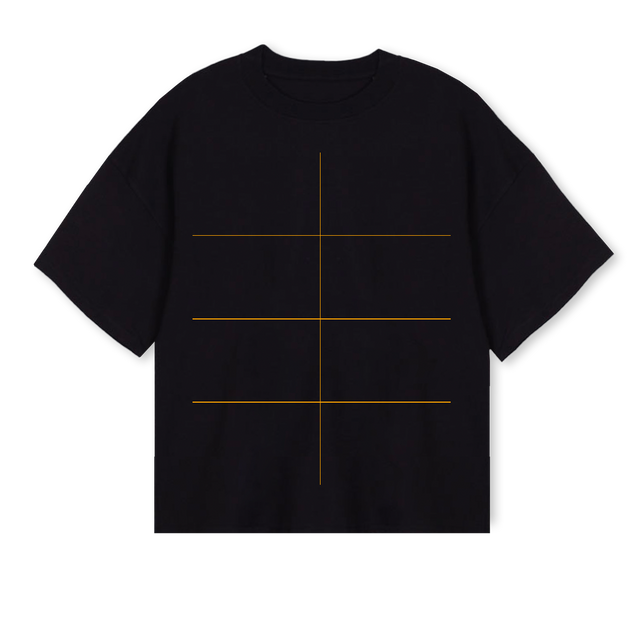 FINALBLACKBACK Black Oversized Boxy Tee.