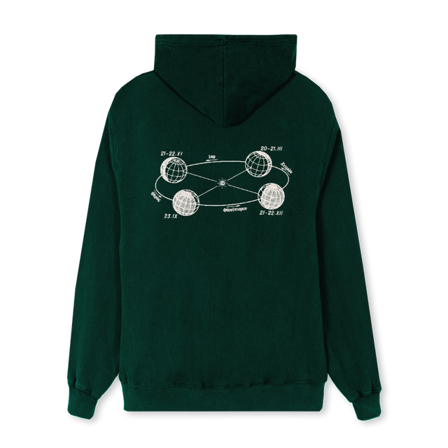 THEHORAESEASONSKHALK Wild Green Regular Hoodie.