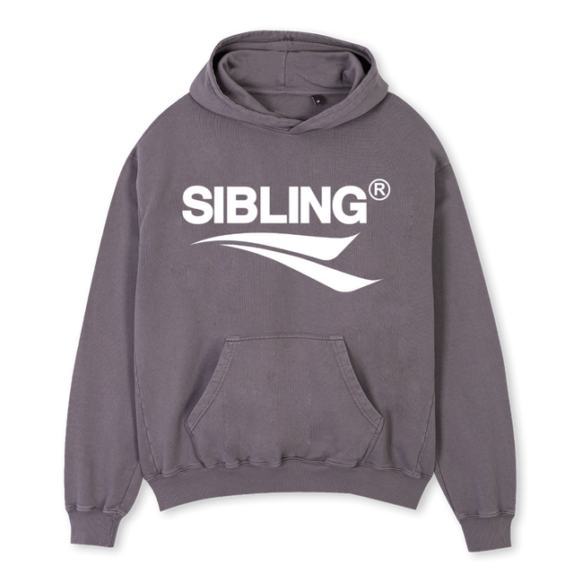 SHARED Pigment Grey Oversized Hoodie.