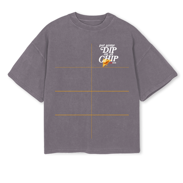 MMBIGSTEPPASGRAY Pigment Grey Oversized Boxy Tee.