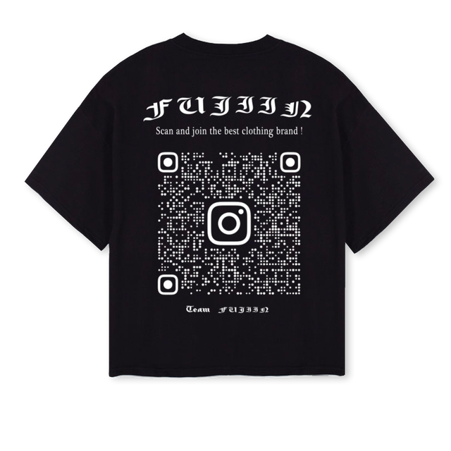 BARCODB Black Oversized Boxy Tee.
