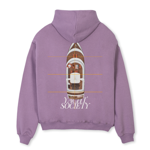 NEWPANGEA Purple Oversized Hoodie.