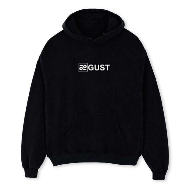 BALOSTBLOOM Black Oversized Hoodie.