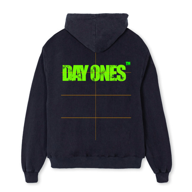 NCMO Vintage Black Oversized Hoodie.
