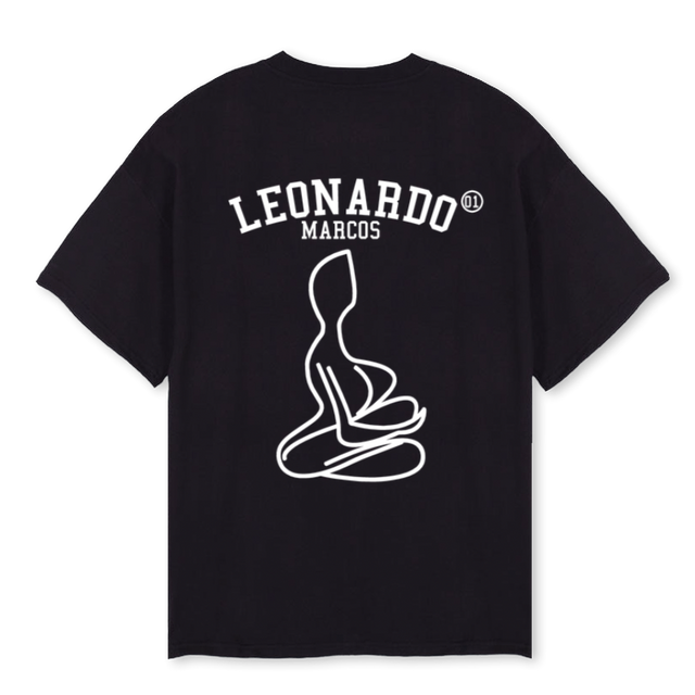 LMOGBASIC Black Oversized Tee.