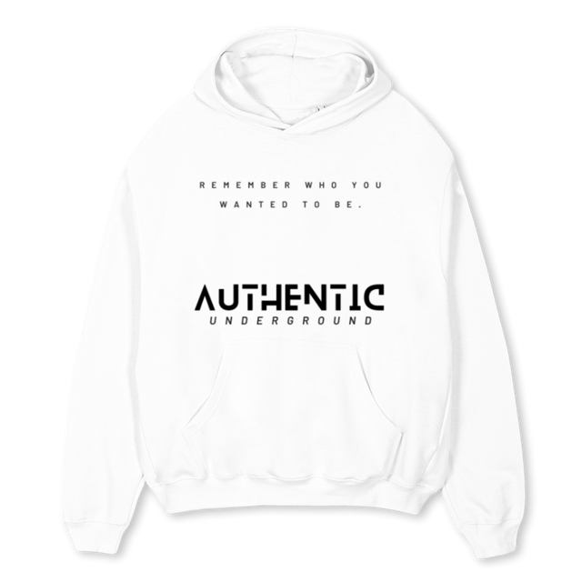 AUDD White Oversized Hoodie.