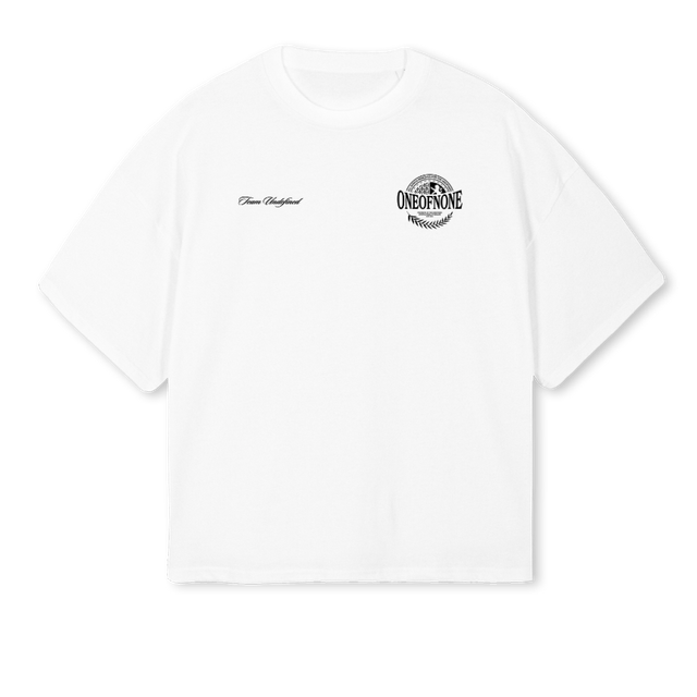 SEALONEOFNONE_1 White Oversized Boxy Tee.