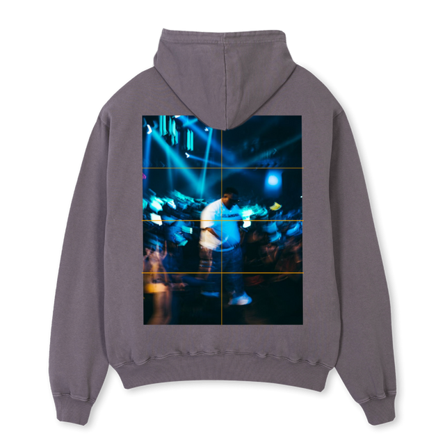 TTTTTTTTT Pigment Grey Oversized Hoodie.