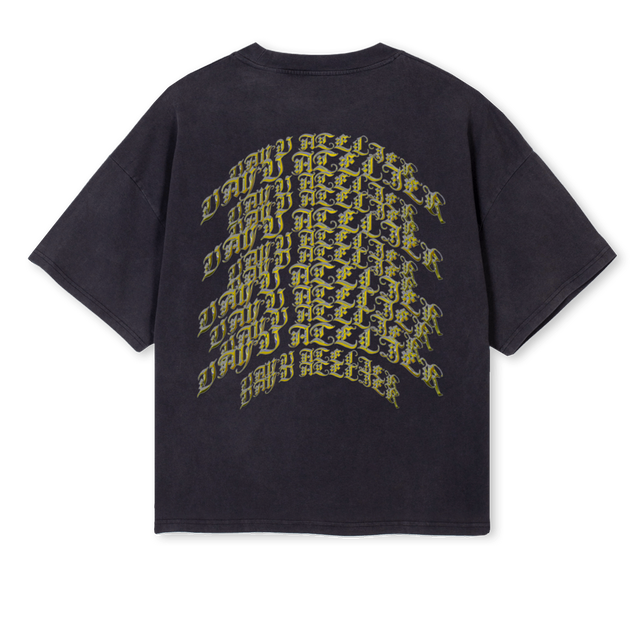 VAYUUU_1 Vintage Black Oversized Boxy Tee.