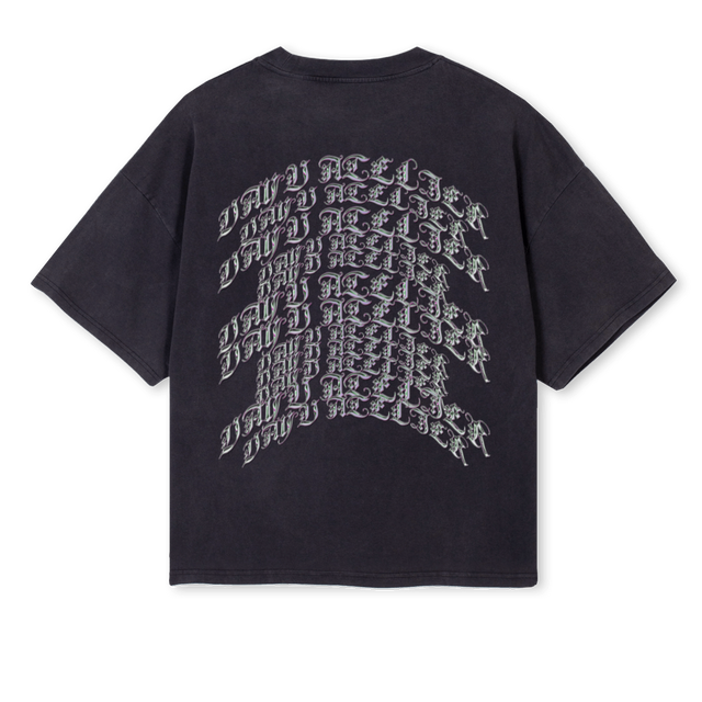 VAYUUU_2 Vintage Black Oversized Boxy Tee.