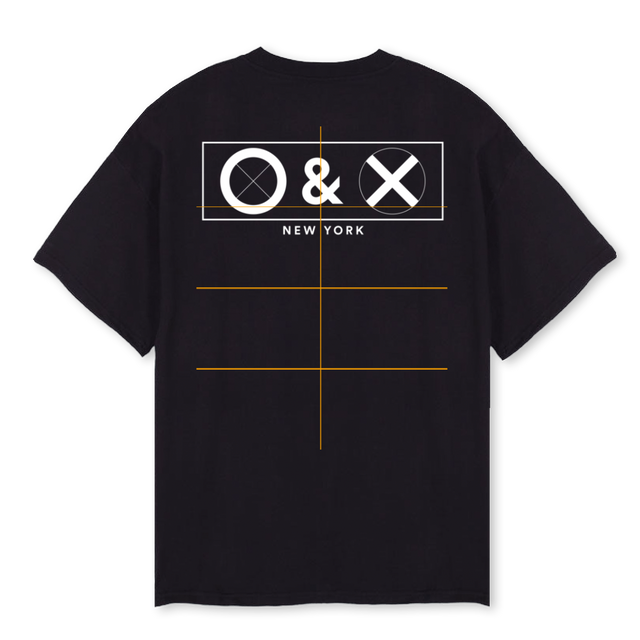 BOXLOGOTEE Black Oversized Tee.