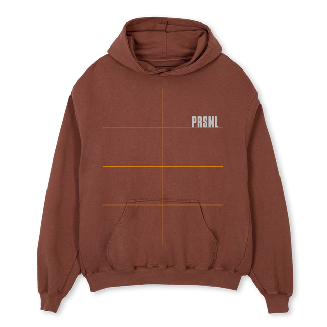 BROWNHOODIENUMBER Vintage Brown Oversized Hoodie.