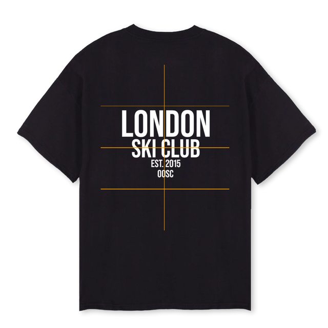 LDNSKITBLACK Black Oversized Tee.
