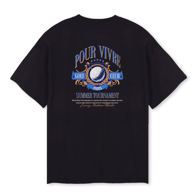 RPVGOLF Black Oversized Tee.