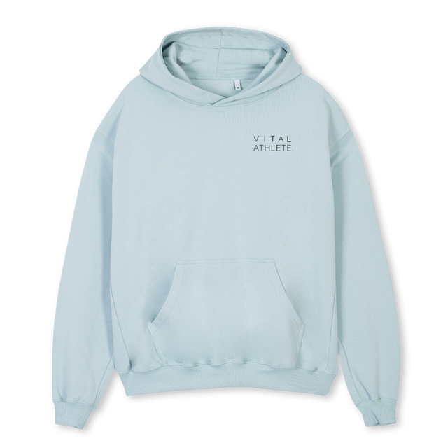 BLUEHOOD Cold Blue Oversized Hoodie.