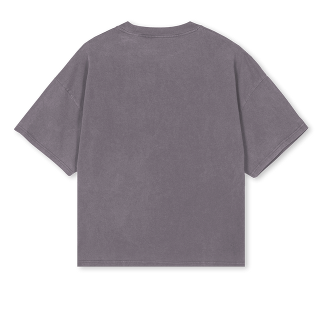 GINGER Pigment Grey Oversized Boxy Tee.