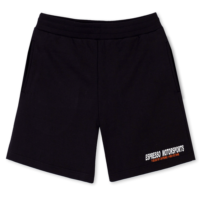 EMSBLANKSHORTSBLACK Black Relaxed Sweatshorts.
