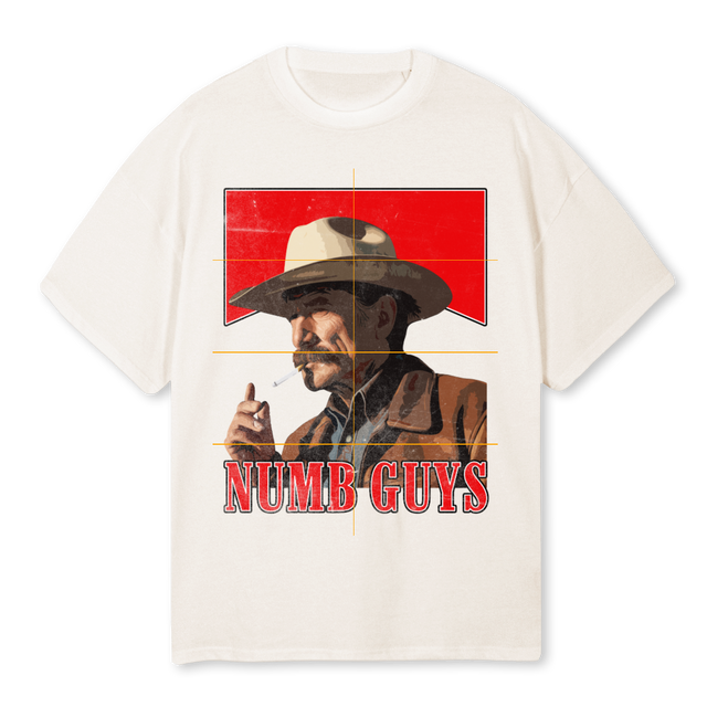 CIGGYMAN Vintage White Oversized Tee.