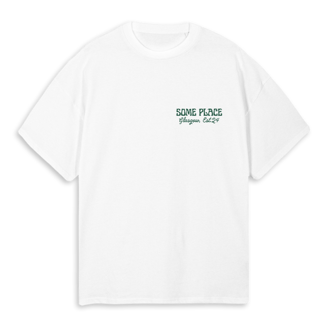 SPGREEN White Oversized Tee.