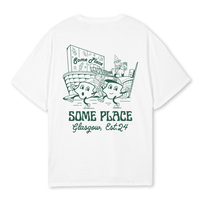 SPGREEN White Oversized Tee.