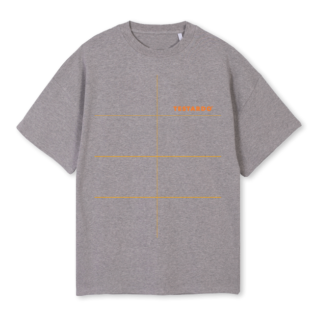 ORANGESHADETEE Grey Marl Oversized Tee.