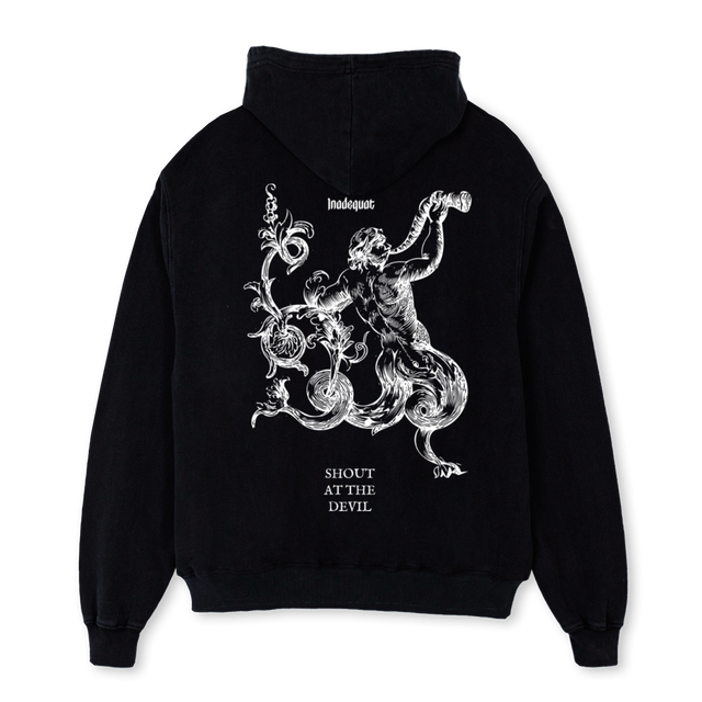 DELIRIUMHOODIE Black Oversized Hoodie.