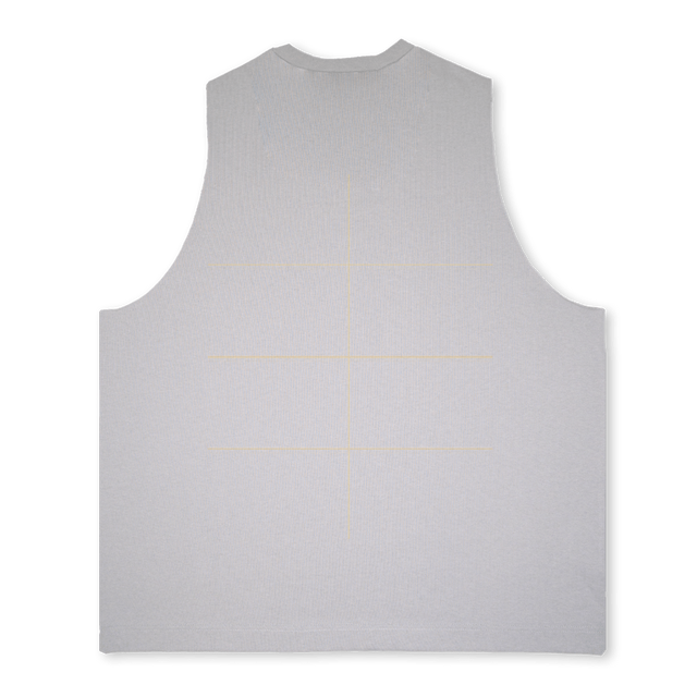 CRYOGENT Cold Silver Oversized Vest.