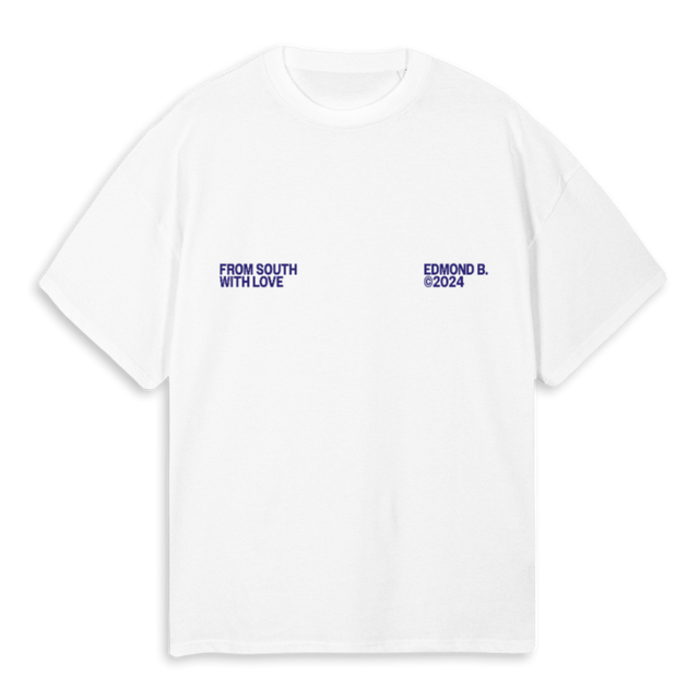 NECKKISSESS White Oversized Tee.