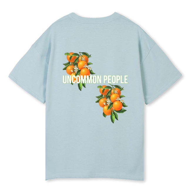 ORCHARDS Cold Blue Oversized Tee.