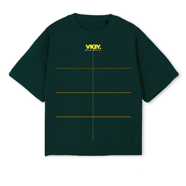 FUNDAMENTALGREEN Wild Green Oversized Boxy Tee.
