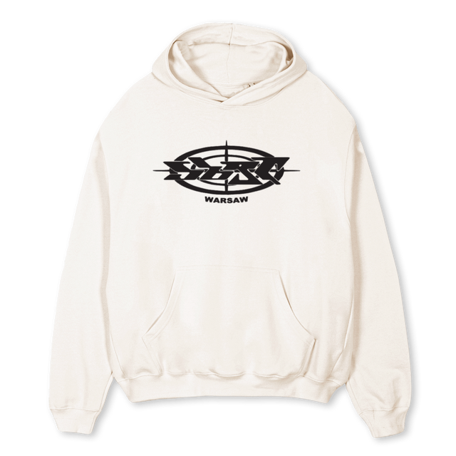 OGWARSAW Vintage White Oversized Hoodie.