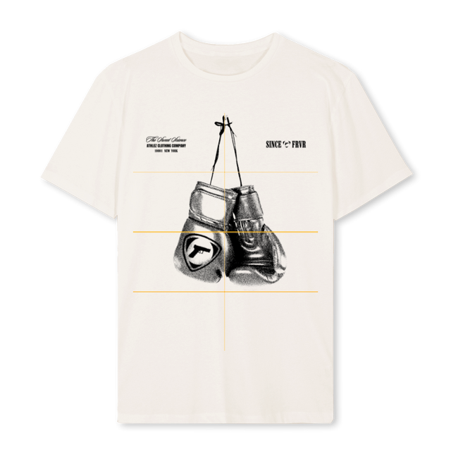 BOXINGBETA Vintage White Regular Tee.