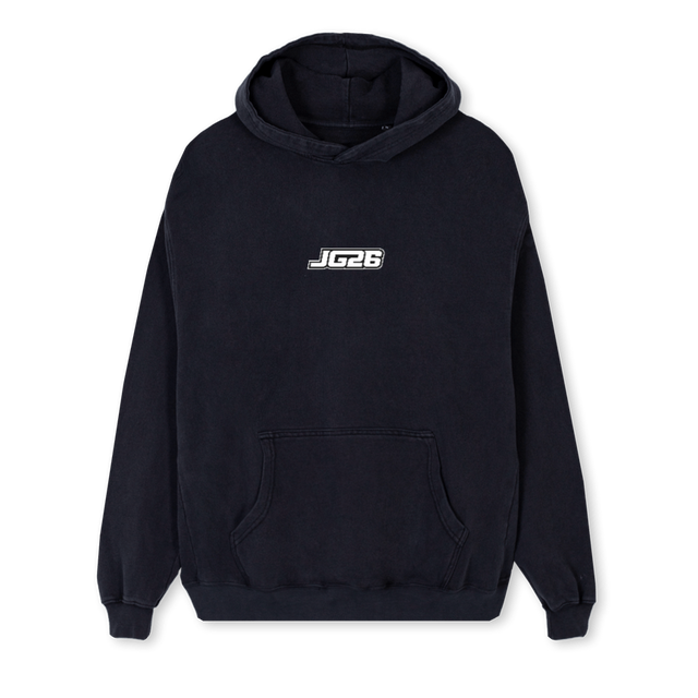 DEFINITIUA Vintage Black Regular Hoodie.