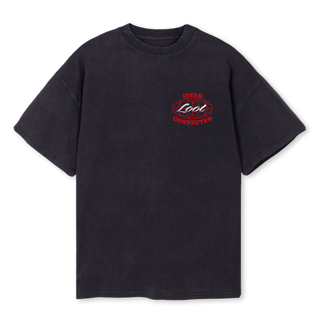 INTERSHIRTME Vintage Black Oversized Tee.
