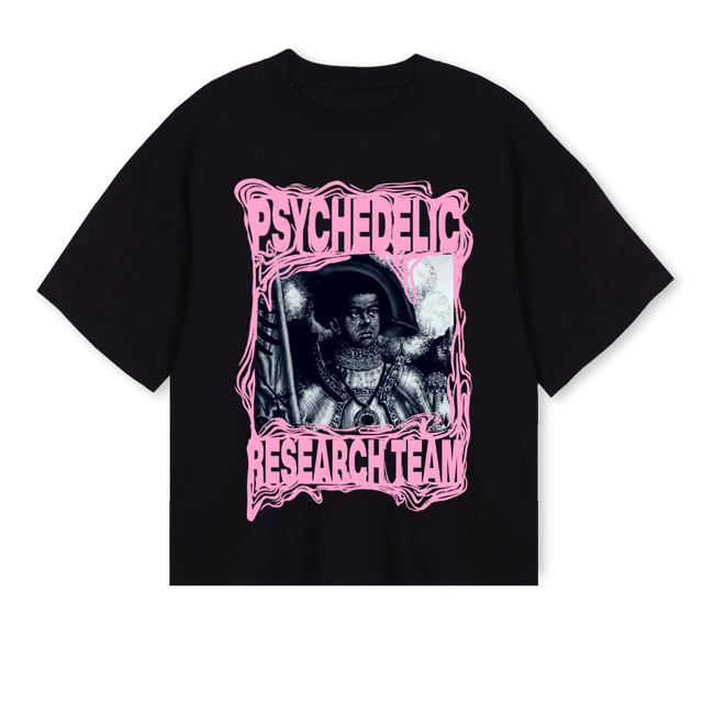 PRT Black Oversized Boxy Tee.