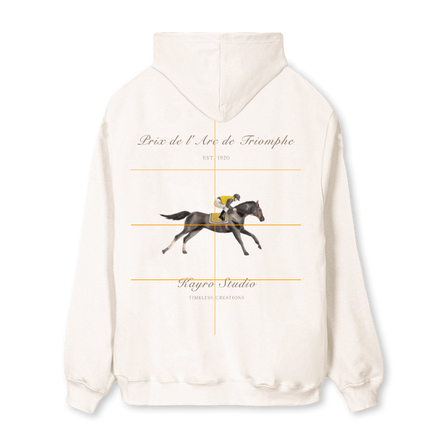 BONJOURFINALHOODIE Vintage White Regular Hoodie.