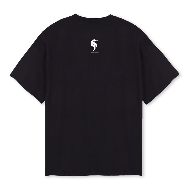 BLUTEE Black Oversized Tee.