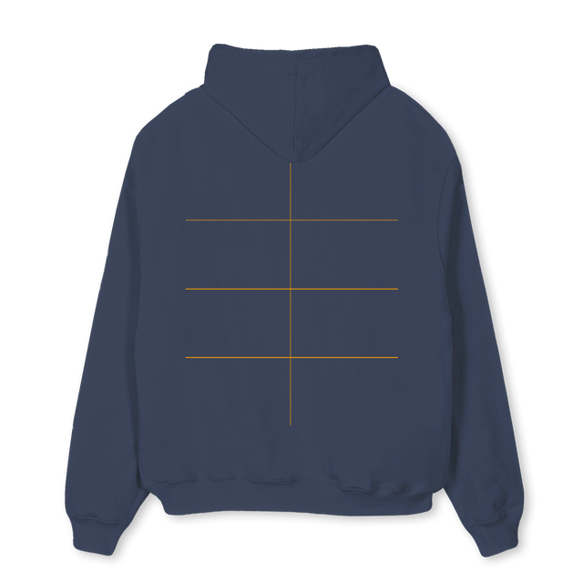 SAMPLEHOODIENB Navy Blue Oversized Hoodie.