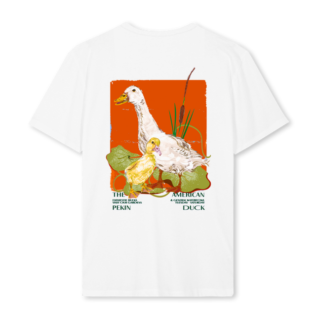 PEKINDUCKTUINIER White Regular Tee.