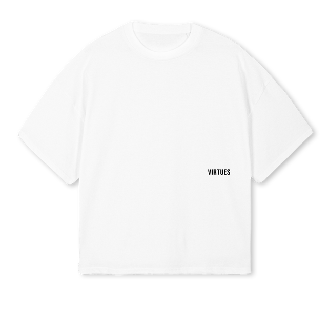 LAPLAYAWHITE White Oversized Boxy Tee.
