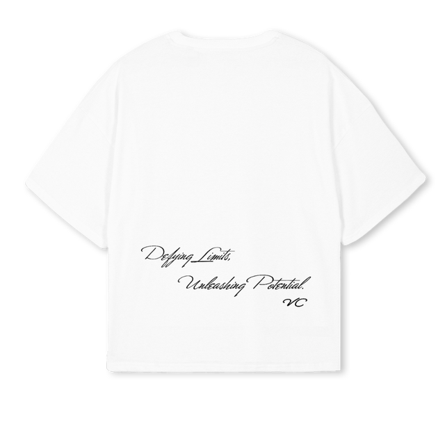LAPLAYAWHITE White Oversized Boxy Tee.