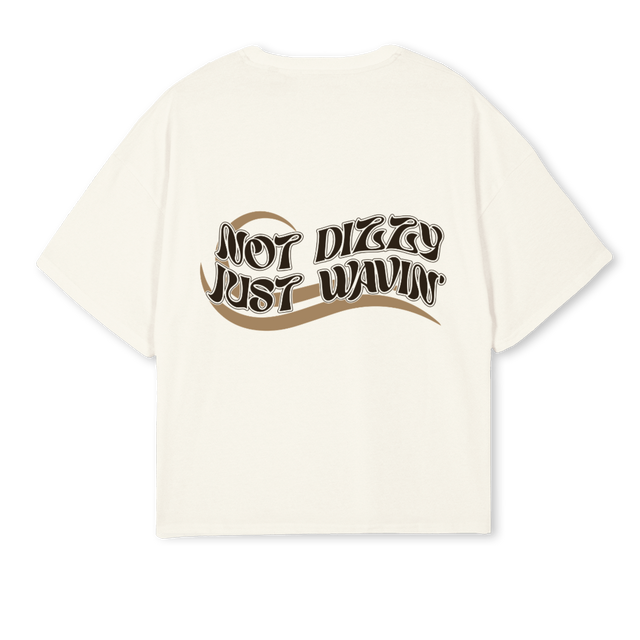 NDJWC Cream Oversized Boxy Tee.