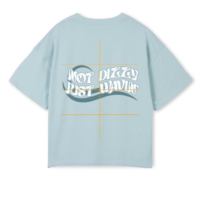 NDJWB Cold Blue Oversized Boxy Tee.