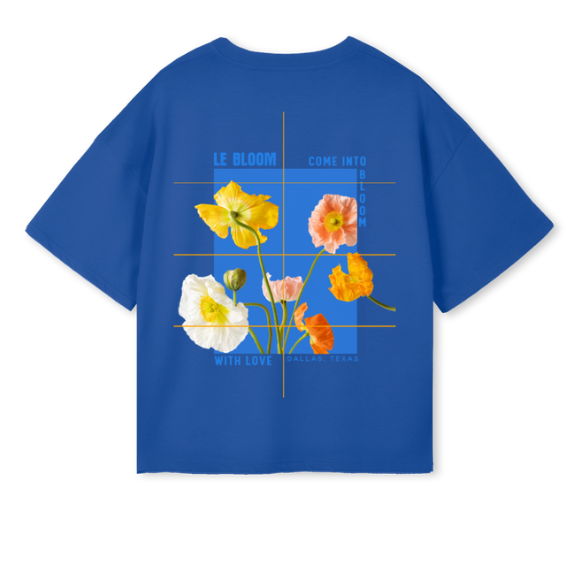 JGG Cobalt Blue Oversized Boxy Tee.