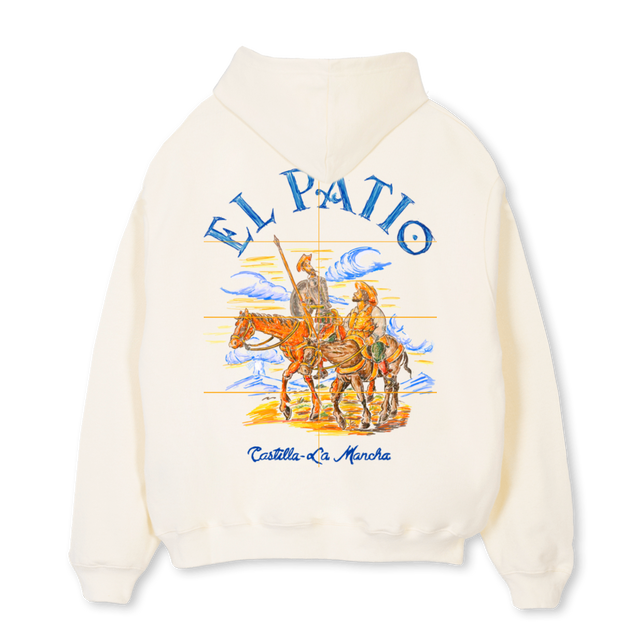 QUIXOTEHOODIE Cream Oversized Hoodie.