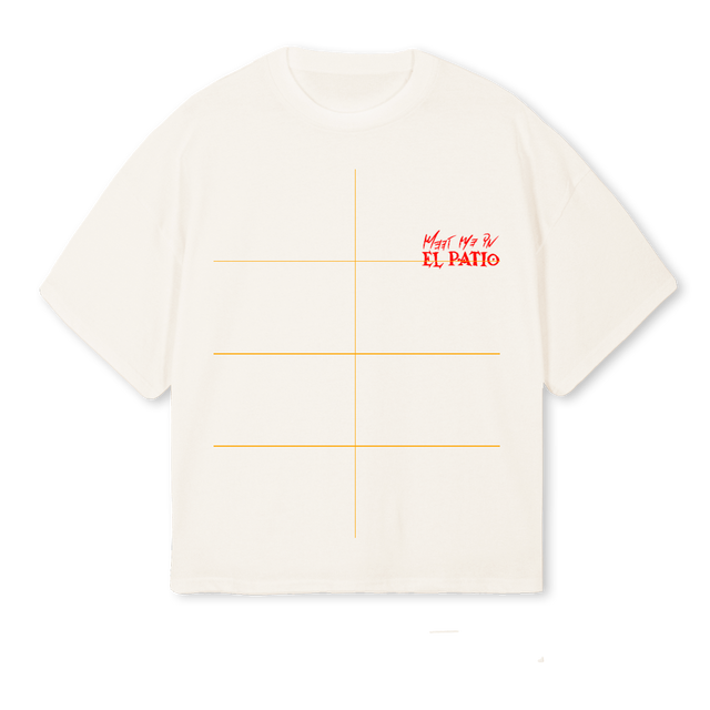 TARDEOSTEE Vintage White Oversized Boxy Tee.