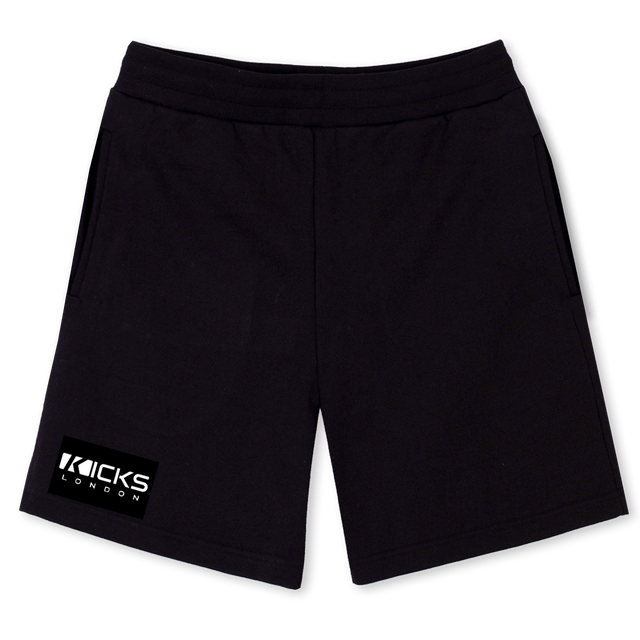 SPLON Black Relaxed Sweatshorts.